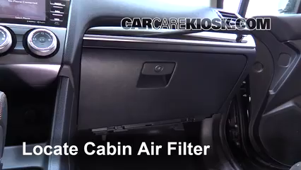 Subaru crosstrek store cabin air filter